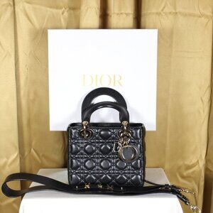 Christian Dior Lambskin Cannage Small my ABC Lady Dior